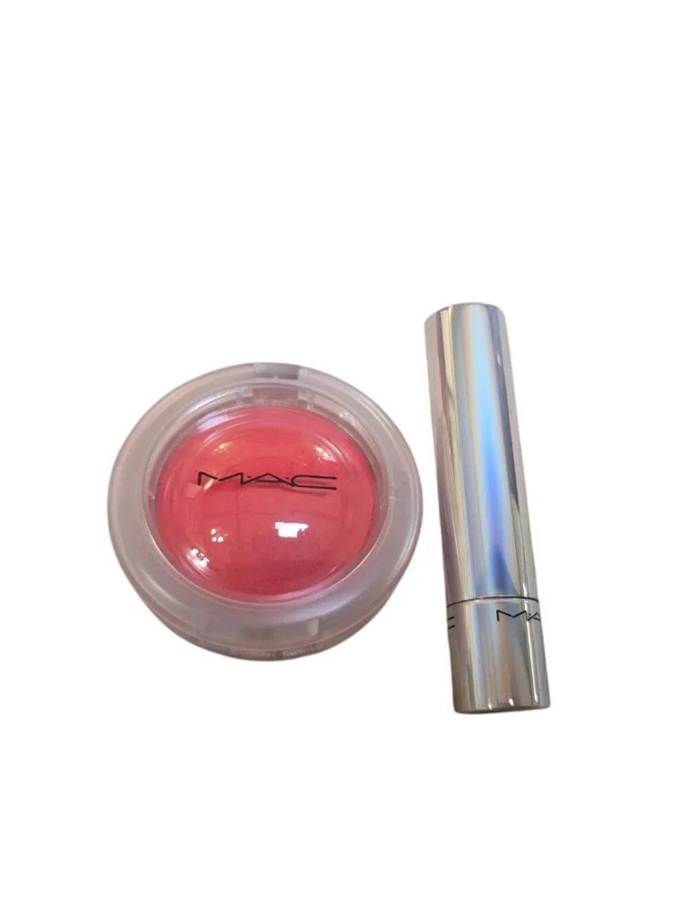 MAC 2-Pc. No Work All Glow Play Blush + Lip Balm Gift Set NWB